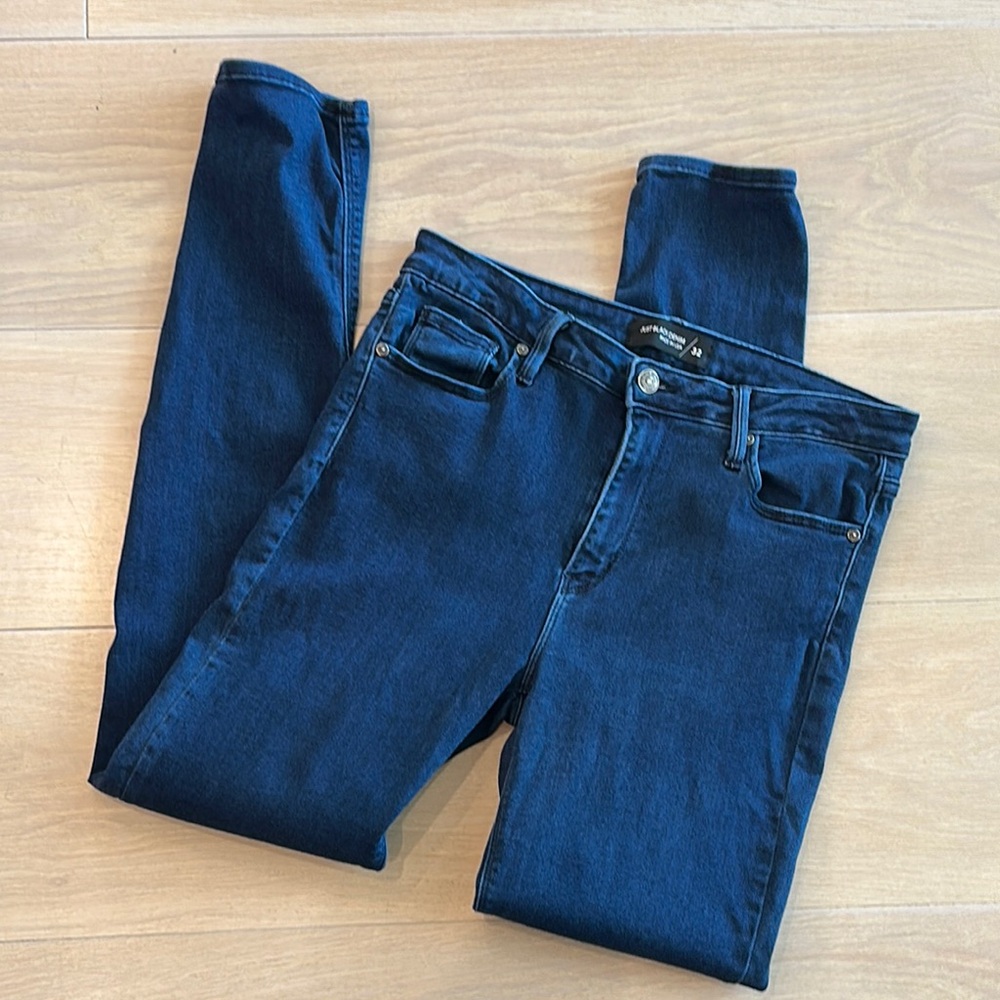 Women's Just Black Denim Blue Skinny Jeans size 32